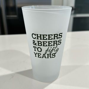 Cheers and Beers to 50 years glass…NWT